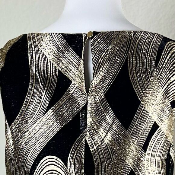 Frank Lyman Metallic Swirl Dress - Picture 4 of 12